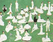 Kasimir Malevich Repose Society in Top Hats (mk19) oil painting artist